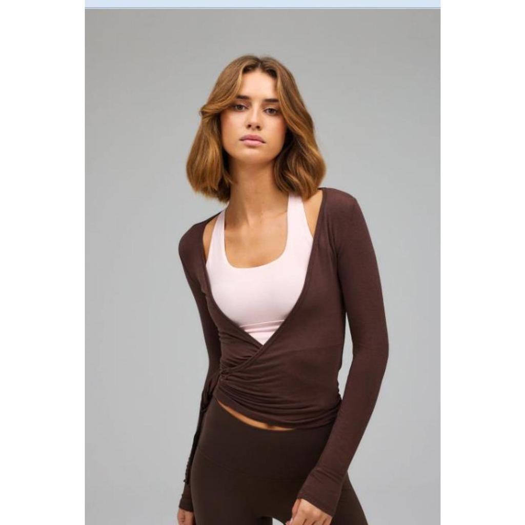 Women's Long Sleeve Knit Sports Top, Spring New Arrival, Fashion Trendy Streetwear for Women