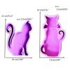 Unique DIY Ornament Moulds Cat Shape Figurine Molds Crafting Mould Silicone Material Perfect Gift for Hand-Making Lover