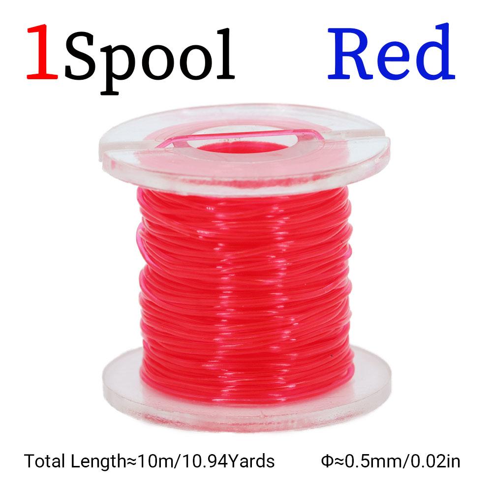1PC Colored Elastic Thread Mayfly Shrimp Fly Larva Body Making Material High Elasticity Suitable for Trout Salmon Fishing Baits