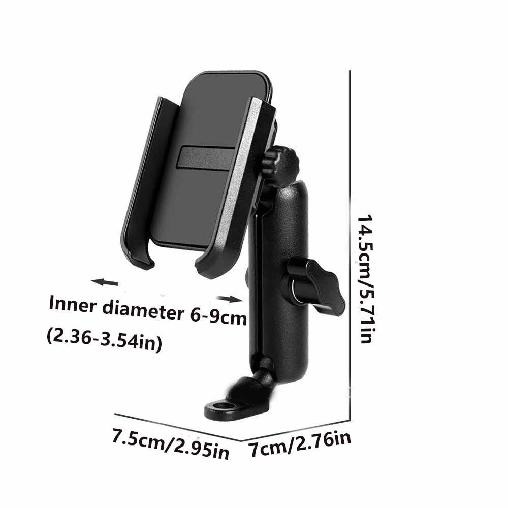 Adjustable Cell Phone Stand Support Bracket Bicycle Rearview Mirror  Riding Equipment