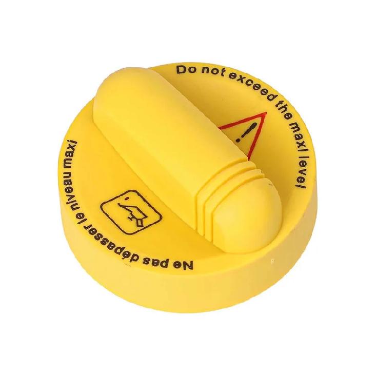 For Dacia Oil Filler Cap Automobile Maintenance Yellow Made Of ABS Material Non-deformation Quick tallation