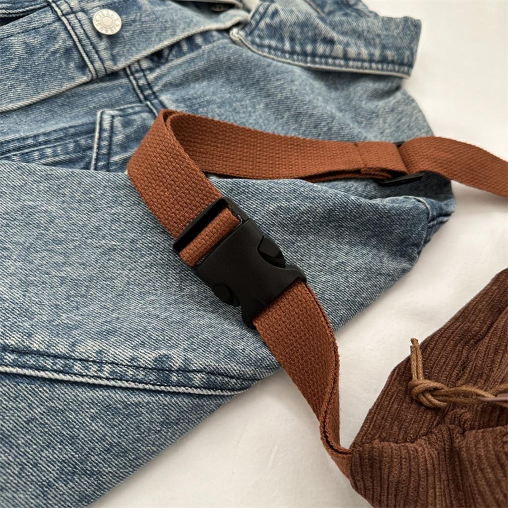 Bags, Women's Bags, Fashionable Autumn and Winter Crossbody Bags, Striped Velvet Women's Niche Chest Bags, Waist Bags