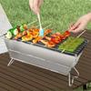 New Folding Barbecue Grill for Home Users Portable Barbecue Grill for Outdoor Use Charcoal Grill