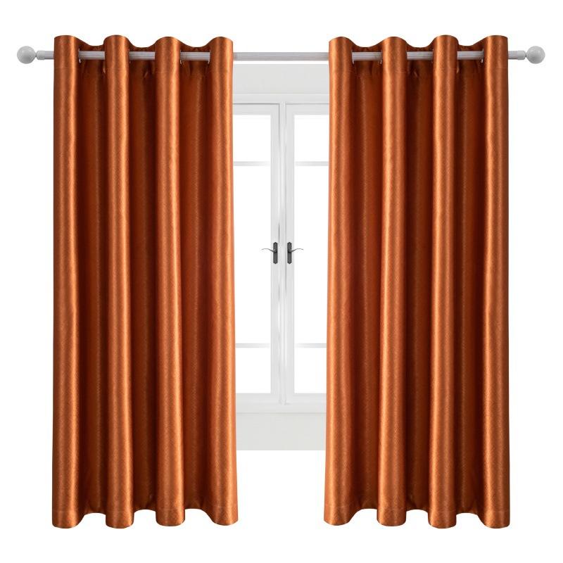 Solid Color Blackout Fabric Balcony Sunshade Thermal Insulated Curtain With Eyelets Perfect For Home And Office Use Energy Efficient Curtains