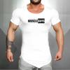 Muscleguys Sommer Herren Muskeltraining atmungsaktiv Kurzarm Fitness Sport T-Shirt leichte Baumwolle Gym Bodybuilding Unterhemd Mode schlanke T-Shirts