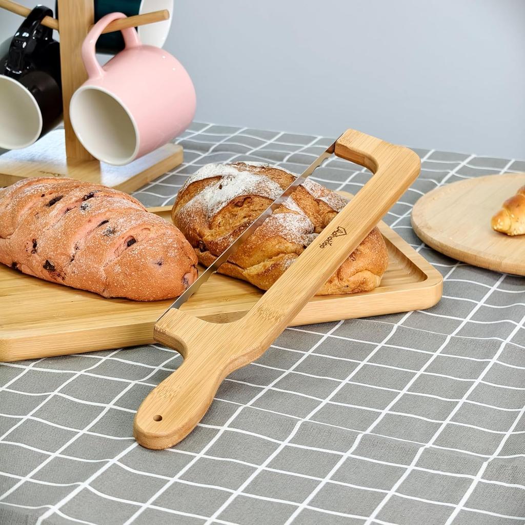 Bread Knife for Homemade Bread, Sourdough Bread Knife Slicer for Even Slicing