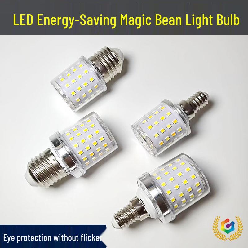 Superhelle LED Energiespar-Schraubglühbirne - E27/E14 Dreifarbige Maiskolbenlampe