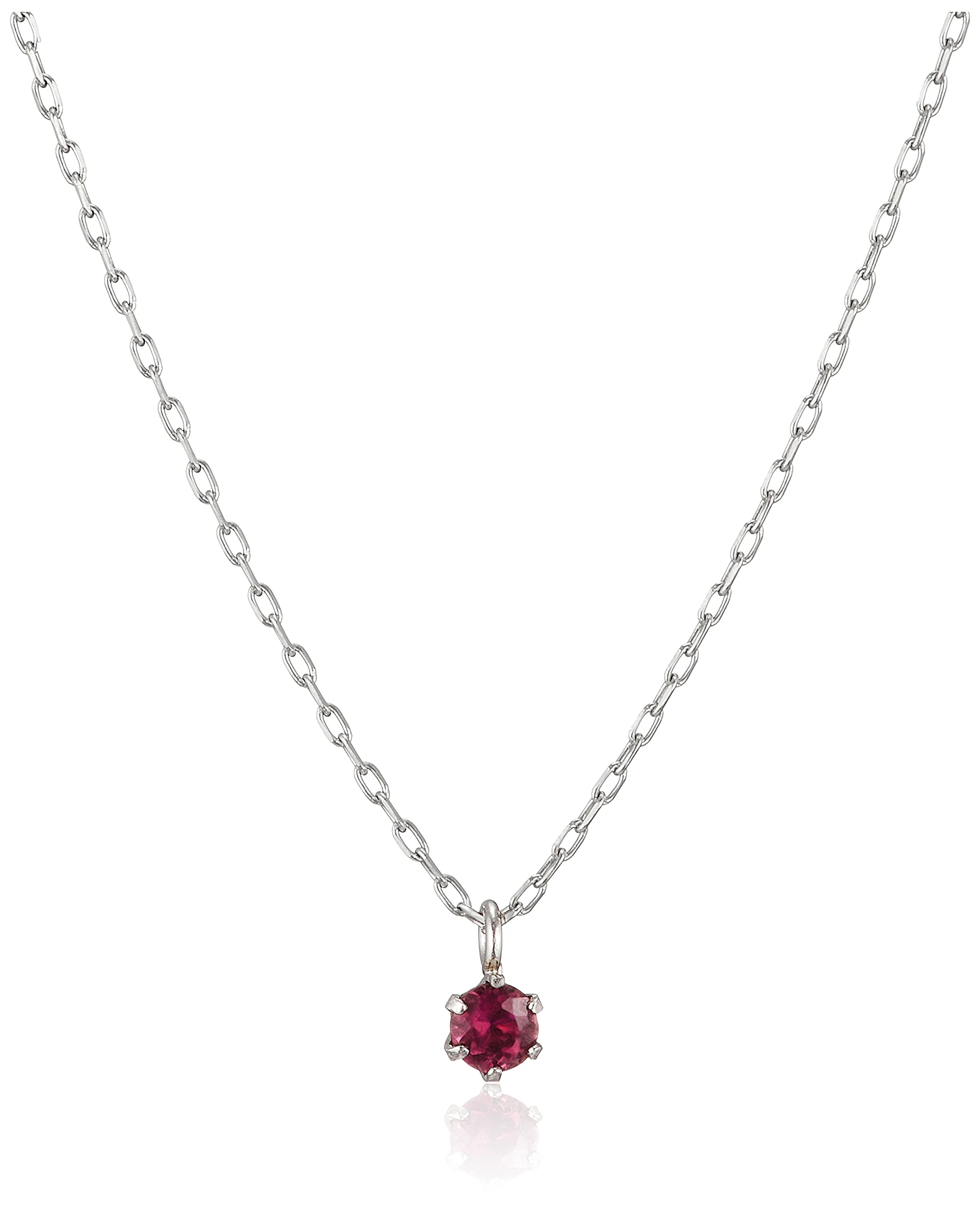 

October birthstone tourmaline platinum necklace [Estelle] 0452-2478-0019-0000 платиновий