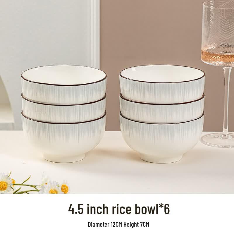 Qiwei 2-Person Creamy Style Ceramic Dinnerware Set