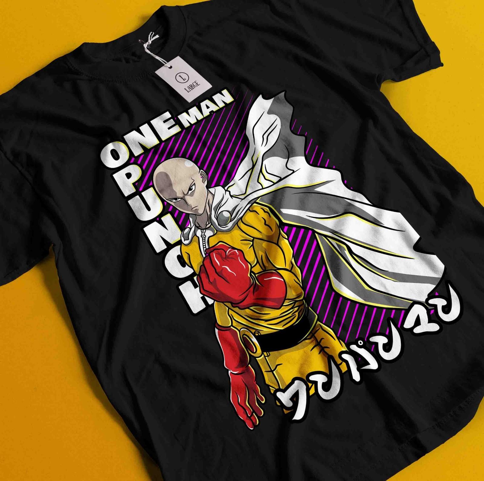 

One Punch Man T-Shirt Mens Womens Tees Top Saitama Shirt Garou Tshirt Fubuki Genos Anime Manga OK Tee 4XL
