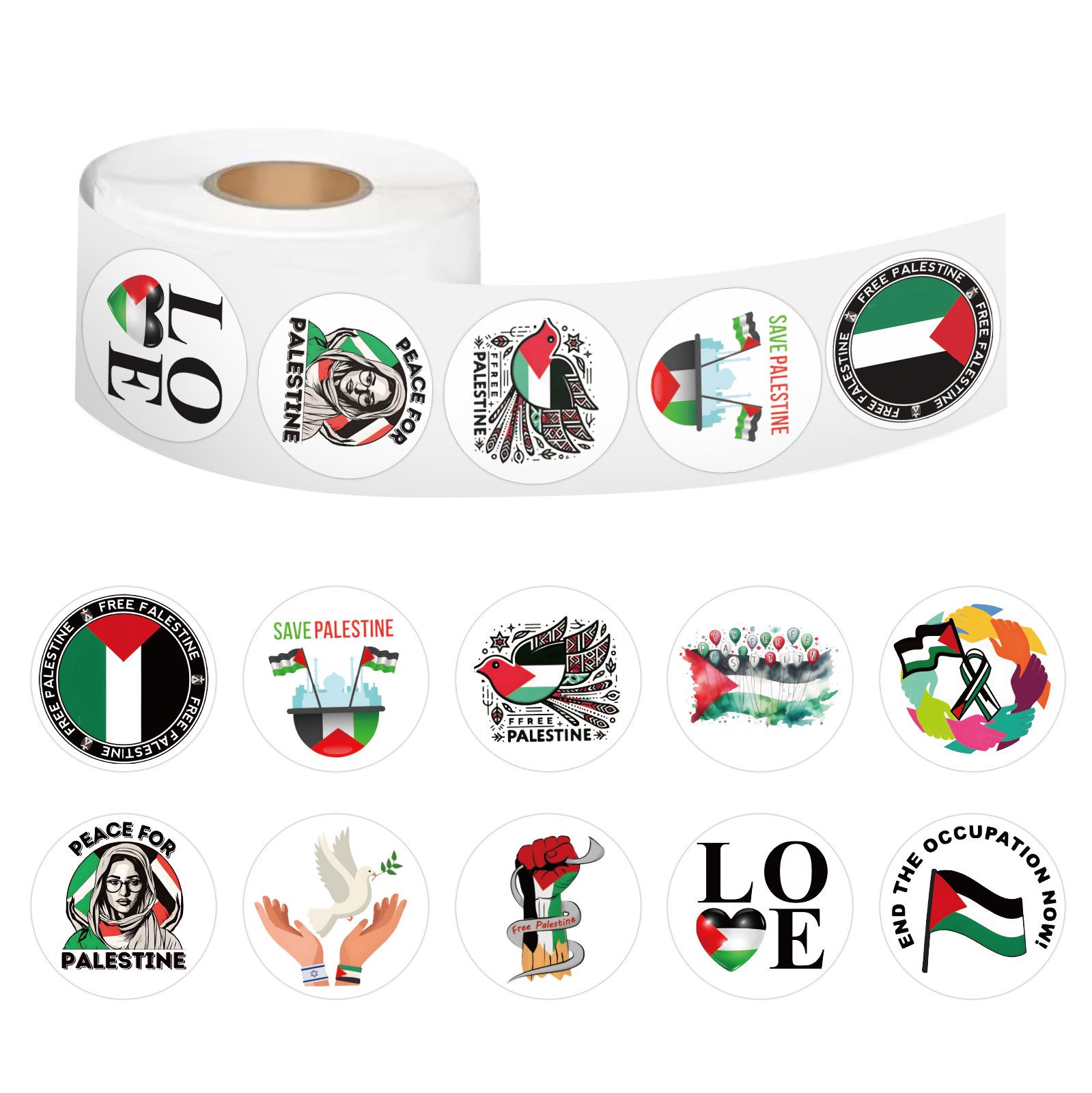 500 Love & Peace Palestine Stickers: DIY Journal Decoration & Children s Sealing Stickers