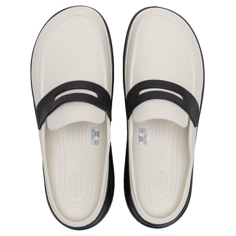 Crocs Stomp Loafer Linen Black Men Sneakers Cream 209937-1HR