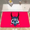 C-Cyberpunk Samurai Logo Flur Teppich Waschbar Rutschfest Wohnzimmer Sofa Stühle Bereichsmatte Küche Fußmatte Bereichsteppich