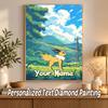 Jolteon Custom Name Diamond Painting Personalized 5D Full Drill DIY Diamond Art Home Decor