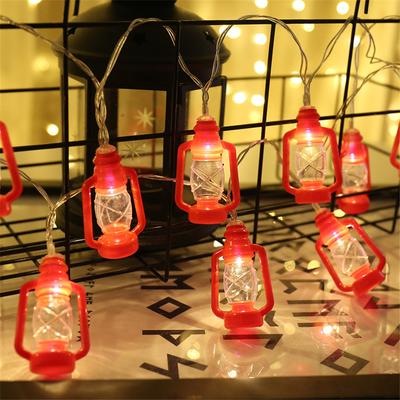 Red Lantern String Lights for Bedroom Patio Garden Holiday Home Indoor Christmas Decorations Mini Kerosene Lights String 672