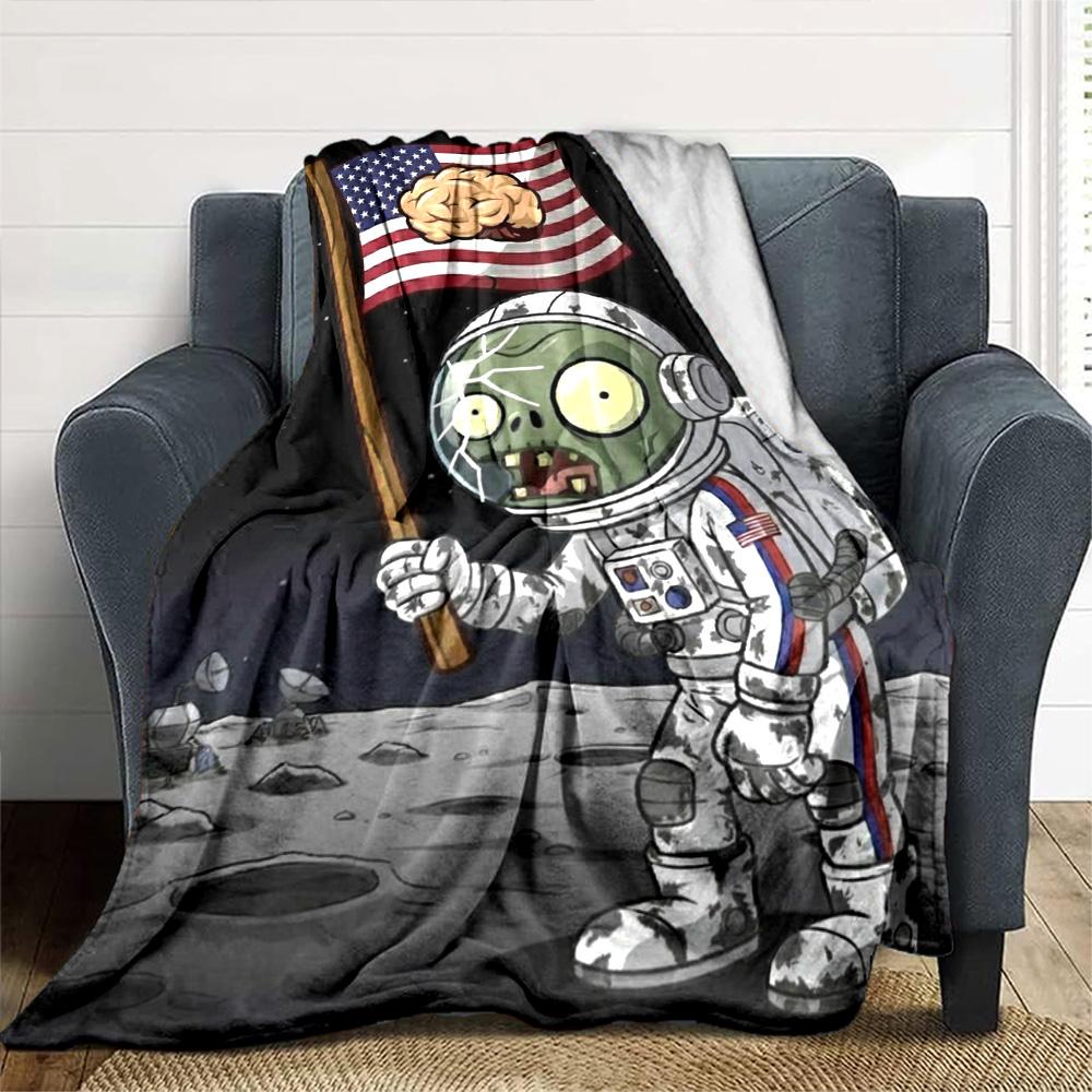 Plants Vs. Zombies Blanket Durable Comfort Perfect for Bedding Bed Chair for All Seasons Warmthful Decor Unique Gift for Family and Friends Camping