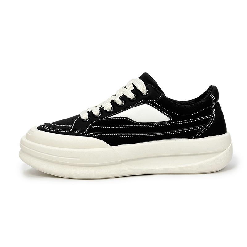 New Board Shoes Thick Baseplate Shoes INS Leisure Sports Harajuku Ulzzang White Shoes Men