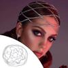 Hair Chain Accessories Luxury Alloy Fashion Mesh Headpiece Water Drill for Party Cosplay Costume