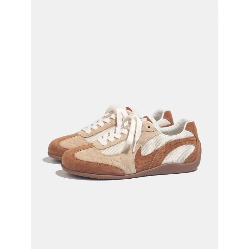 

Контрастные цвета ретро универсальные немецкие кроссовки женские весна 2025 новые легкие и удобные повседневные спортивные туфли Forrest Gump 40 хаки