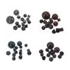 15Pcs Polyhedral Dice Set Acrylic D3 to D100 Table Gaming Dices for Role Playing Table Games Party S