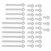 33pcs Engine Oil Pan Bolt Set Aluminum Rustproof 11‑13‑0‑392‑549 Replacement for 1 Series 135i 328i
