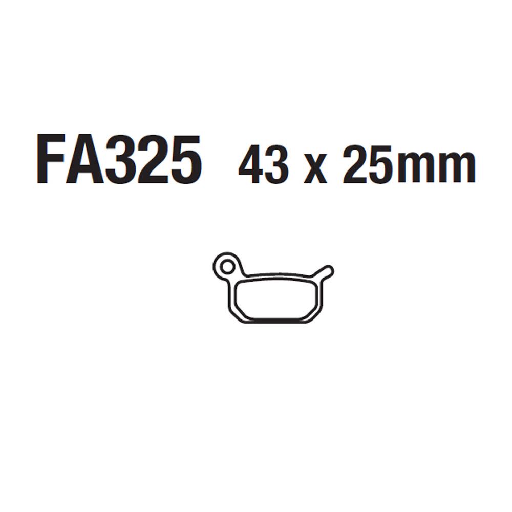 Motorcycle Disc Brake Pads FA325 KTM Husqvarna CR 50 SX