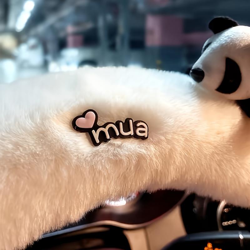 Steering Wheel Cover for Car, Winter Cartoon Plush Warm Car Handle Cover, Anti-Slip Cute Vehicle Decoration Additions