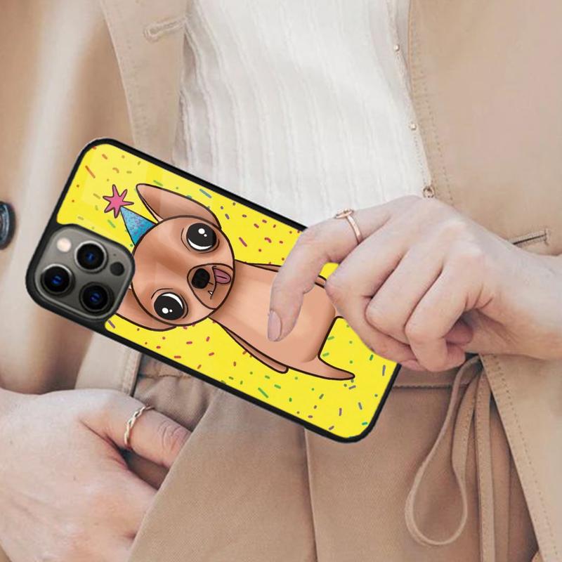 Cartoon Chihuahua Dog Magnetic Phone Case For APPLE iPhone 17 Air 16 14 13 12 Pro Max 15 Plus Wireless Charge With MagSafe Cover