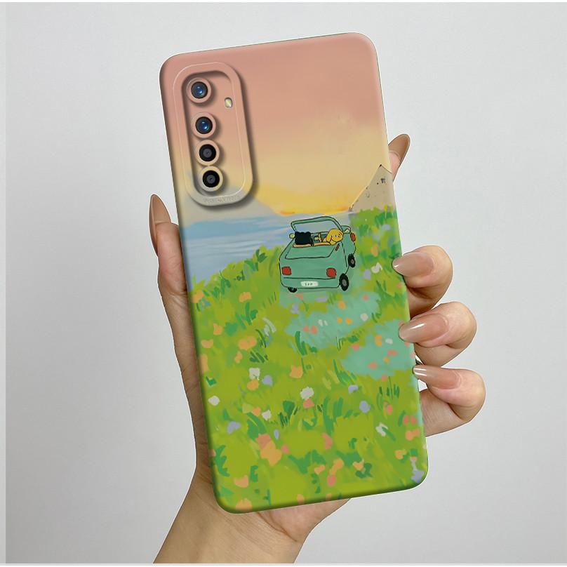 For Realme X2 XT Case RMX1921 RMX1991 RMX1993 Pretty Flowers Silicone Soft TPU Shockproof Phone Cover For OPPO K5 Coque Fundas