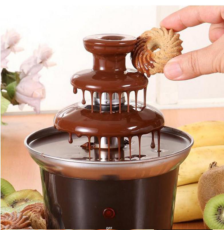 Mini Chocolate Fountain Machine for Home Use - DIY Heating and Melting Tower