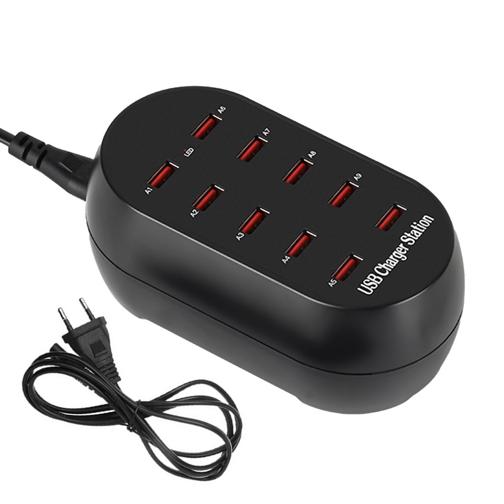 Multi USB Charger Station, 10/20 Port USB Multi Port Charger USB Charging Station for Multiple Device for Smartphone