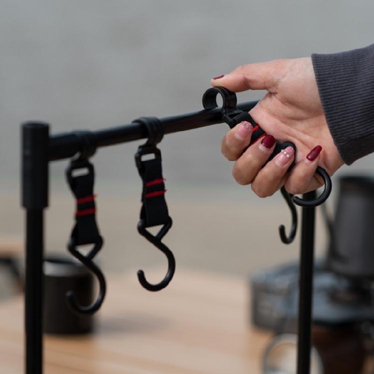 Multi-function Camping Cookware Stand Hanging Organizer with Hooks for Camping