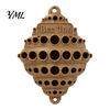 Bee House for Garden Wall-Mounted House, Outdoor Pollinator Shelter, Honeycomb Design Backyard Station Plastic Hotel Solitary Bees, Decor Fence