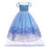 2023 Kleinkind Baby Mädchen Prinzessin Kleid Kinder Schneekönigin Kostüm Kleid mit Zubehör Cosplay Geburtstag Party Halloween Weihnachtsgeschenk