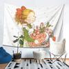 Sarah Kay Swing Girl Wandteppich Dekor Kunst Ästhetische Wandteppiche für Wohnzimmer Schlafzimmer Heimwandtuch Wandbehang