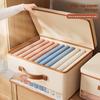 Clothes Storage Box With Dividers Foldable For Bedroom And Closet