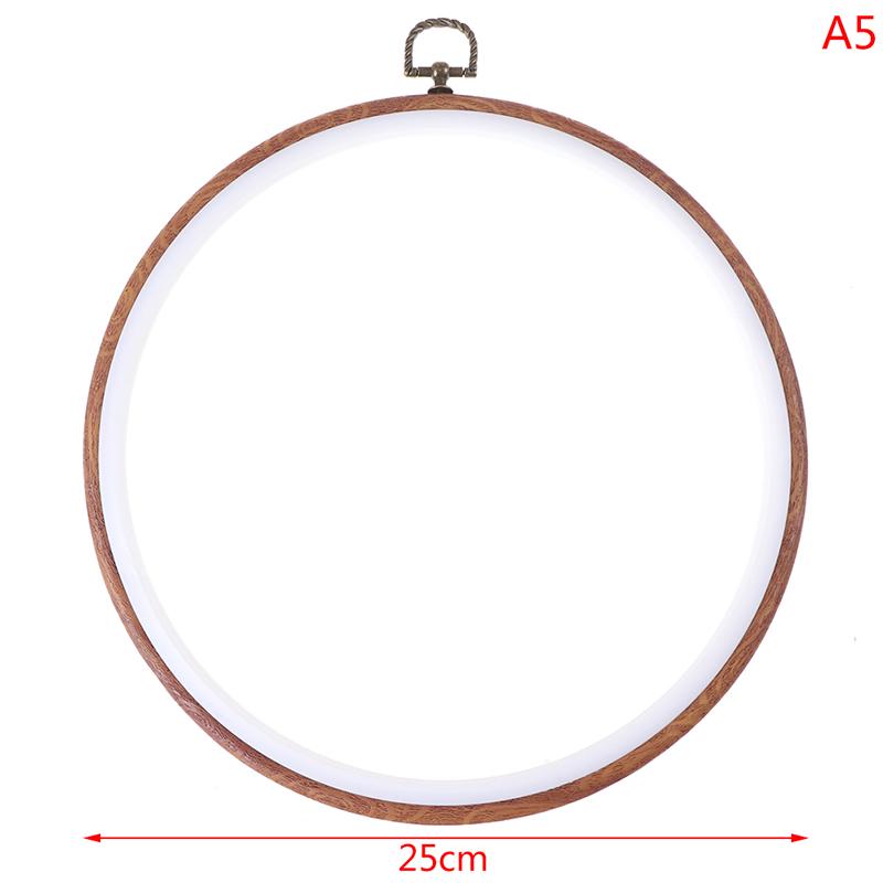 Instrument de cusut Cercuri de broderie de culoare din lemn rotund Set cadru Broderie din plastic