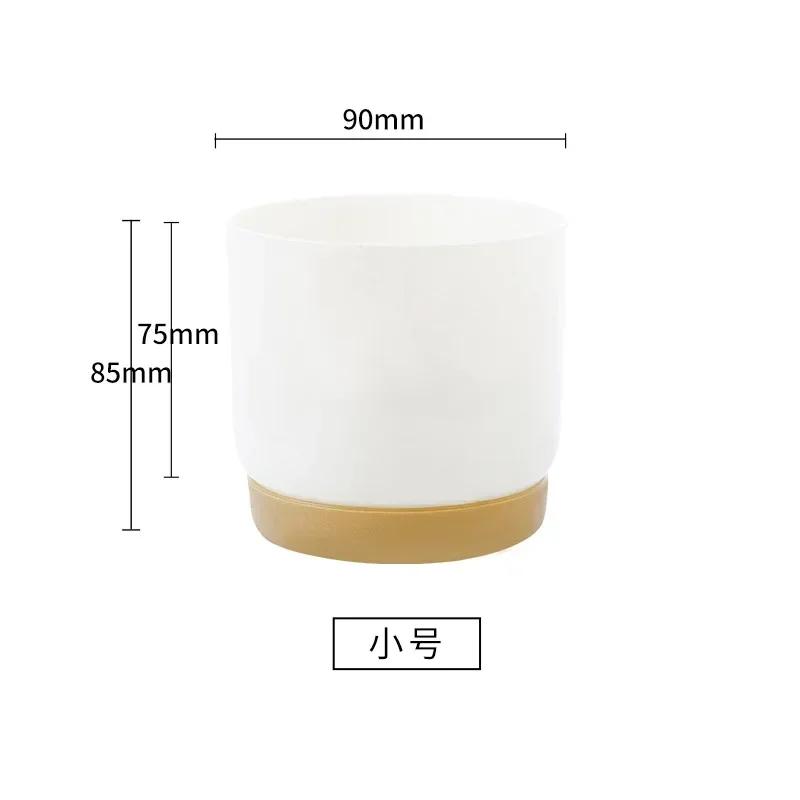 Double Succulents Flower Pots Planter Creative Vase Green Plants Pot Vase Table Decoration Flower Pots For Garden Home Decor