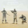 Brass White Copper Soldier Miniature Toy Military Model Home Office Decor Gift for Boys