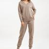 IHUASU Autumn and Winter Sweater and Harem Pants Set, Russian Casual Sweater and Pullover Two-piece Set