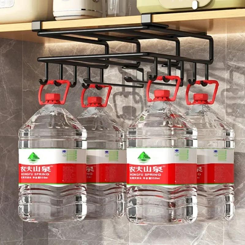 Pod szafką kuchenną wiszący organizer deska do krojenia stojak do przechowywania uchwyt na ręcznik papierowy bez dziurkacza pokrywka garnka do przechowywania haczyk na przybory kuchenne