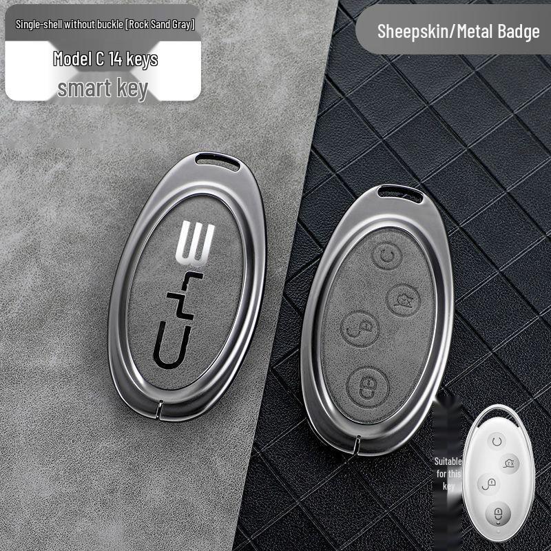 Compatible Key Case for BYD: Qin Plus DMi, Dolphin, Song Plus, Han EV, Yuan Pro, Tang, and E2 Models
