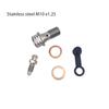 Motorcycle Accessories Brake Bleed Screw Banjo Bolt M10*1.25mm /1.0mm Oil Nozzle Throat Air Release Brake Caliper Cylinder Screw