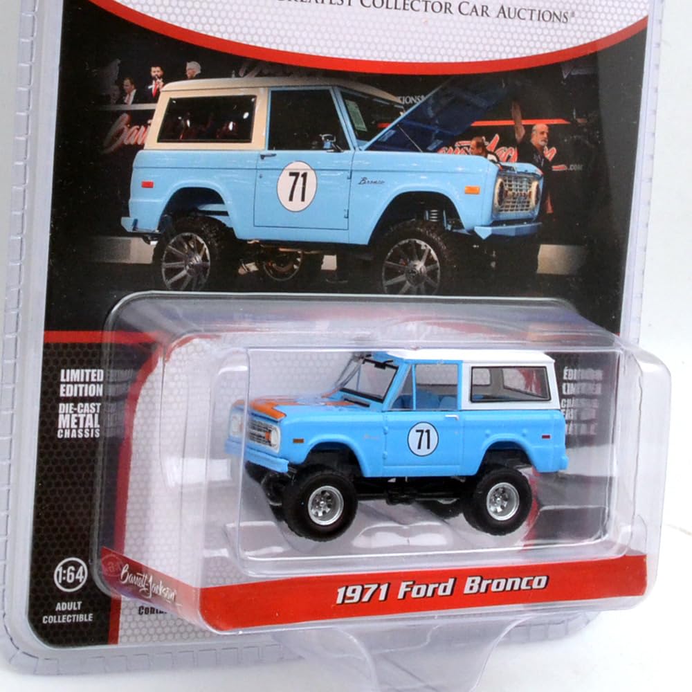 GREENLIGHT SERIES 14 1971 FORD BRONCO CUSTOM SUV Scale Series 14 1971 Ford Bronco Custom 164 BARRETT-BARRETT-JACKSON - (Greenlight 1/64