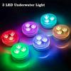 LED Underwater Light IP68 Waterproof Multicolor Submersible Lamp for Swimming Pool Aquarium Pond Fountain Vase Decor
