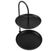 Dessert Rack Fruit Stand Round 2 Tier Iron Display Holder for Party Wedding Birthday Home