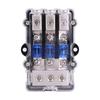 Universal 60A Car Auto Vehicle Stereo Audio Power Fuse Box Holder Block 1 In 3 Ways Out