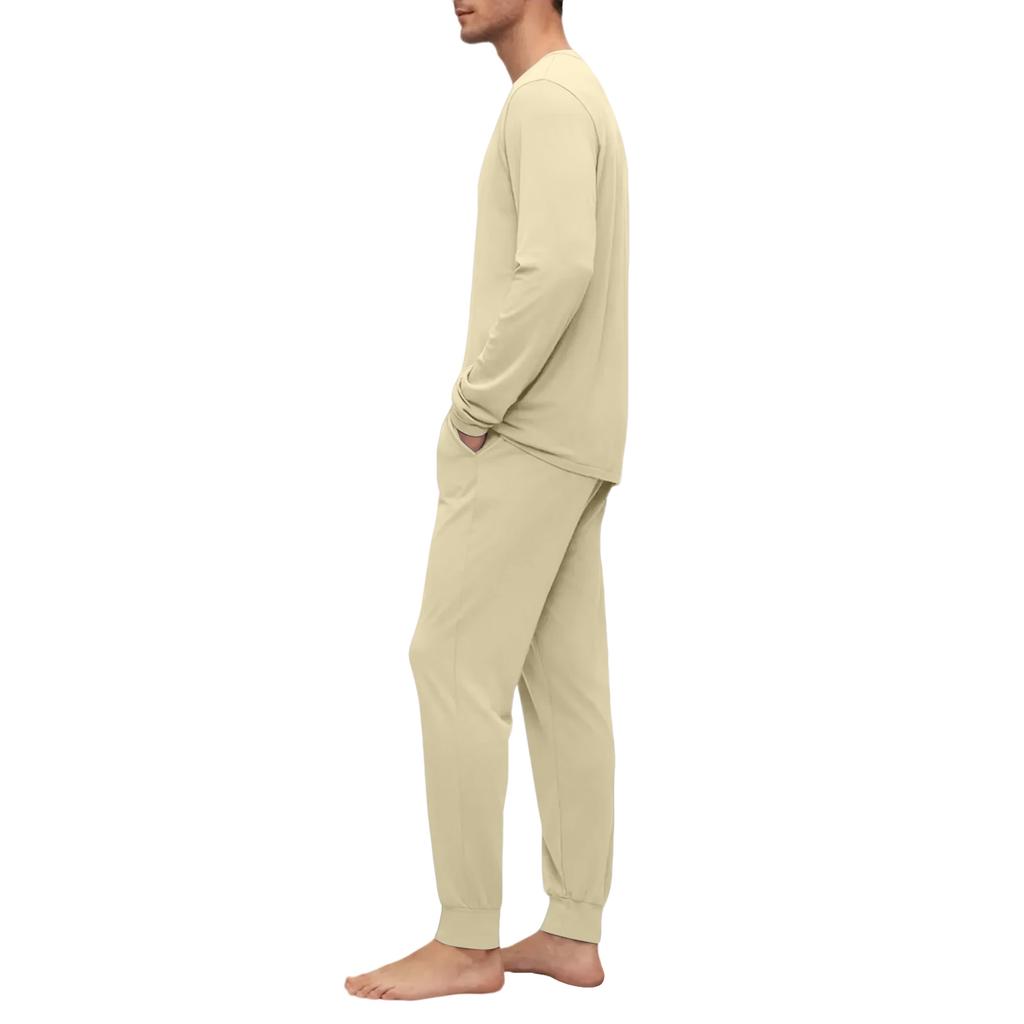 Men's Pajama Set, Long Sleeve And Long Pants, Two-piece Set