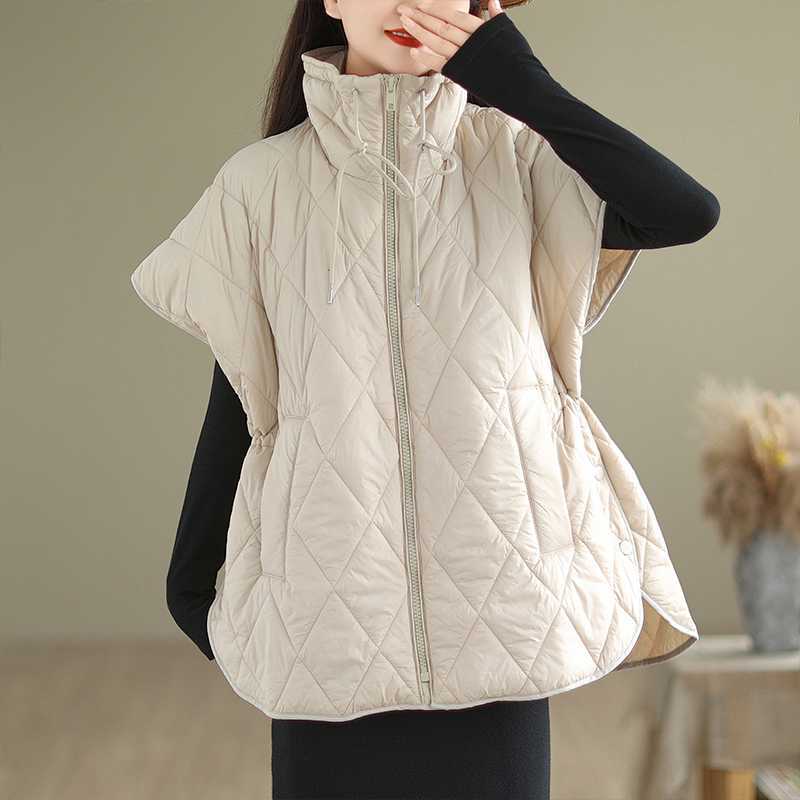 Women's Cotton Vest Autumn Winter Fashion Simplicity Comfortable Down Cotton Waistcoat Temperament Versatile Ladies Jacket