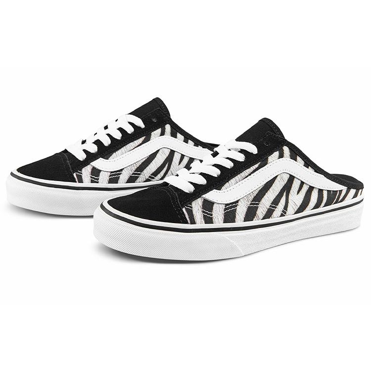 Vans Style 36 Series Fabric Leather Casual Zebra Print Low Top Skate Shoes Women sneaker Black White VN0A7Q5YZBR